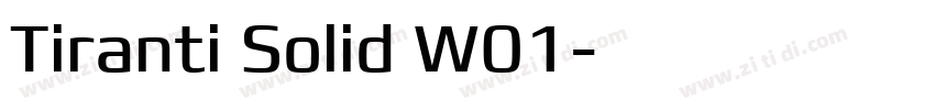Tiranti Solid W01字体转换